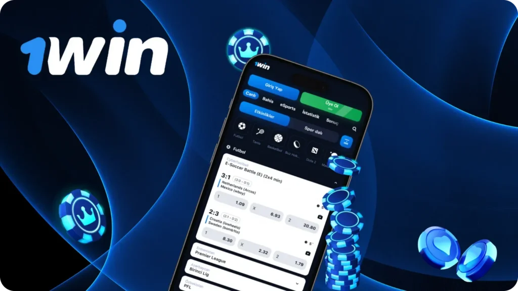 1Win uygulamasındaki bahis seçenekleri