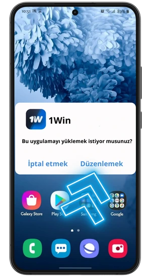 APK dosyasını yükleyin