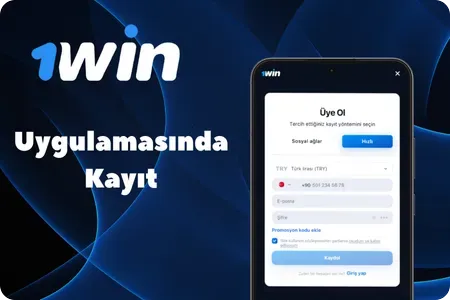 1Win Uygulamada kayıt olma