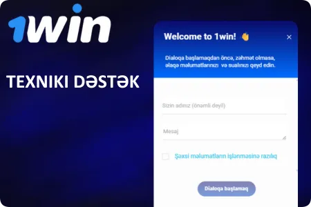1Win-də texniki dəstək