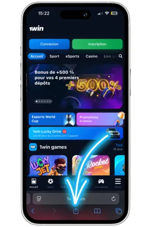 Cliquez sur le bouton Partager