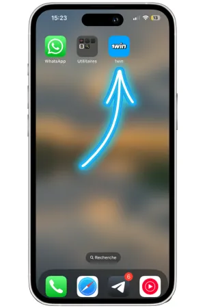 Application 1Win sur iPhone